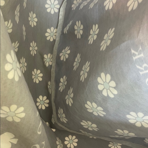 Kate Spade New York Large Foldup Canvas Daisy Tote Travel Shopping Navy White - Picture 3 of 5